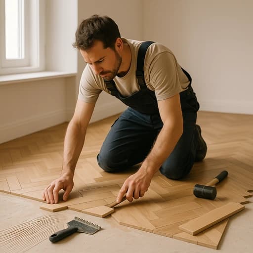 Pose artisanale de parquet massif à Metz et alentours